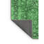 Tapis oriental en laine et en polyester tissé à la machine de couleur verte / noire olla-1085095944