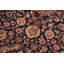 Tapis bleu antique en laine Parniti / aubergine - 8 pi 1 po x 10 pi 5 po