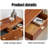 Reddish Brown Solid + Manufactured Wood Accent Cabinet