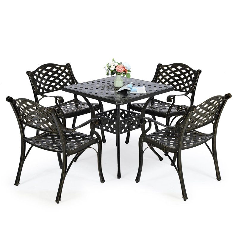 4 - Person Patio Dining Set with Square Table