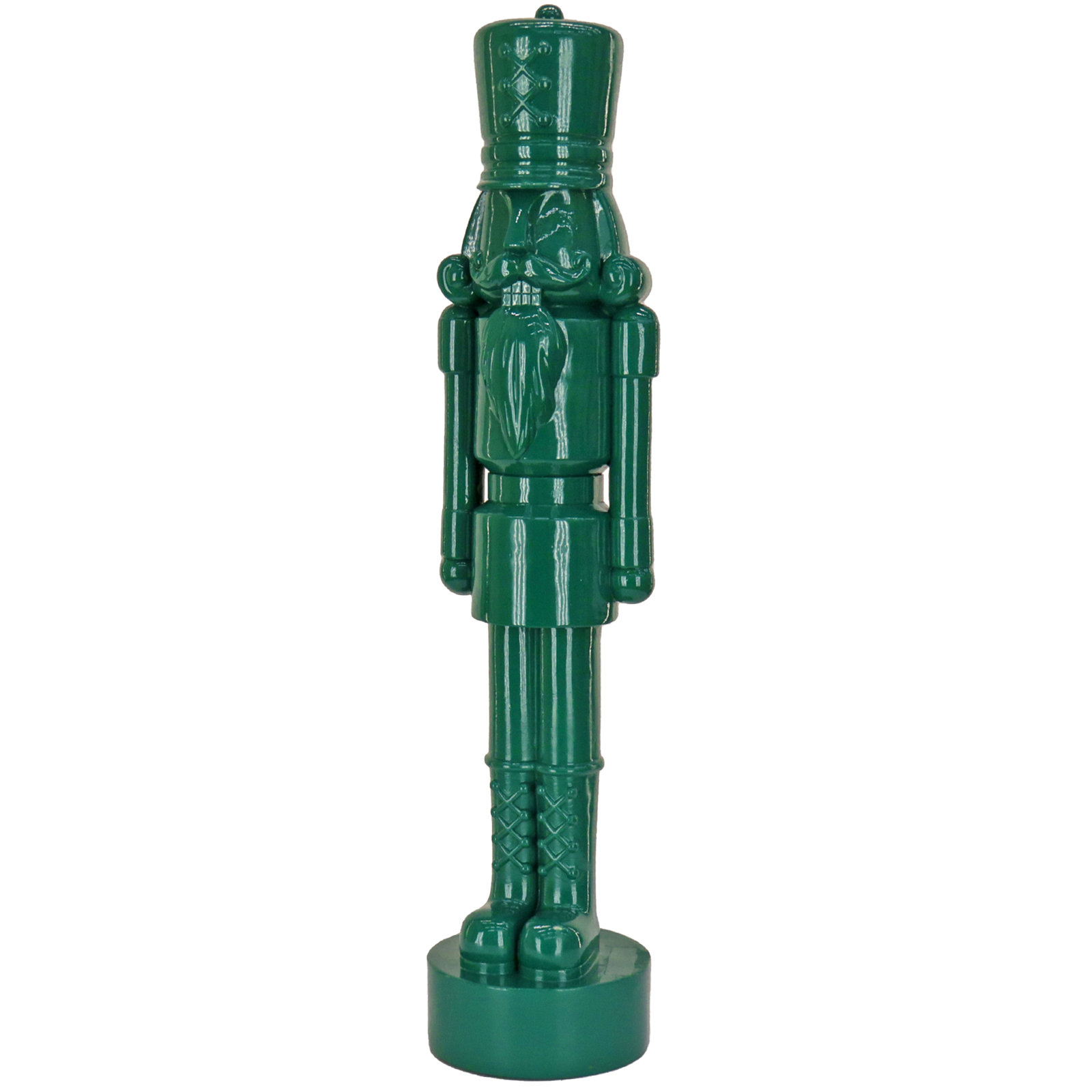 Nutcracker Christmas Decor, Jade, 24" H x 5.3" W x 6.3" D