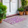 Washable Floral Indoor / Outdoor Rug