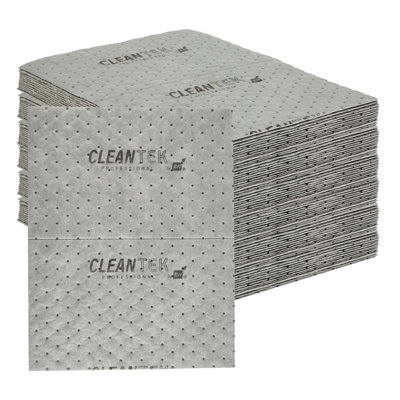 Tampons absorbants pour restaurant 100 x 15 pouces non tissés tampons de nettoyage pour déversement moyen Tampons de déversement industriels gris Universal