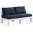 Kylis 60'' Wide Aluminum Loveseat with Cushions-61209624-61209623