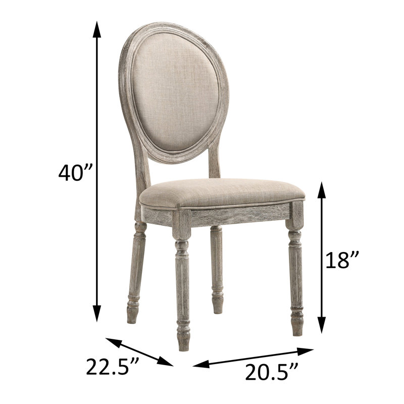 Chaises d'appoint rembourrées brun clair (paire) - Chêne récupéré, dossier très grand pour un espace de vie confortable et chic, finition chêne