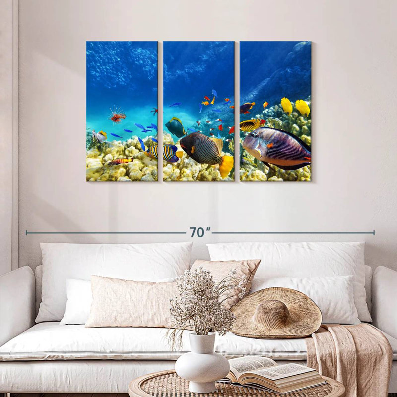 Marine Life, 28" H x 45" W