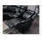 Jupiter Black Leather Sectional