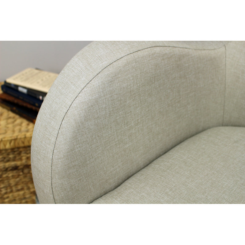 Reider Upholstered Armchair, Jitterbug Oatmeal Performance Basketweave