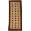 Tapis unique en laine noué à la main des années 1990 de 3 pi 10 po x 9 pi rouge / beige Patrich