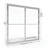 Deluxe 56"W x 58.5" H Framed Tub Door-1877685775-1877685771