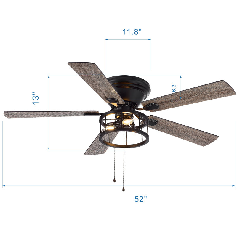52'' Ceiling Fan with Light Kit