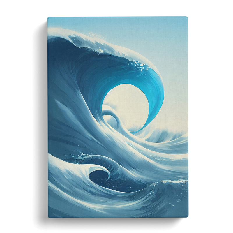 Crashing Ocean Waves - Wrapped Canvas