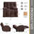 Oversized Swivel Electric Recliner Chair - Plush Chenille Fabric & Power Reclining for Ultimate Comfort-1206097065