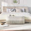 Repose-pieds ovale rembourré avec rangement, repose-pieds multifonctionnel et rangement caché pour le salon ou la chambre à coucher-1247385346-1247385344