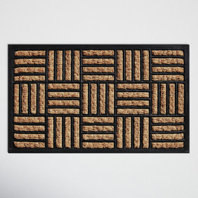 Haberman Non-Slip Striped Outdoor Doormat