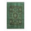 Tapis oriental en chenille tissé à la machine en bleu-1833551076