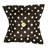 Houndstooth Buttons Cotton Reversible Throw Pillow