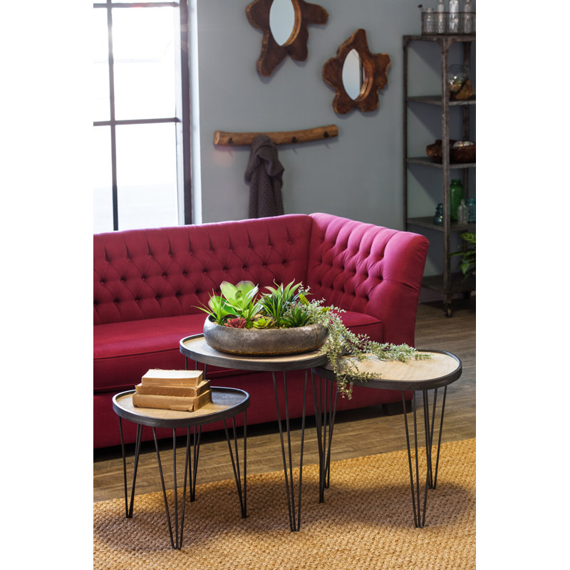Fogle Solid Wood Top Nesting Tables