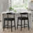 Solid Wood Bar Stool With Footrest 2 Packs-1960919372