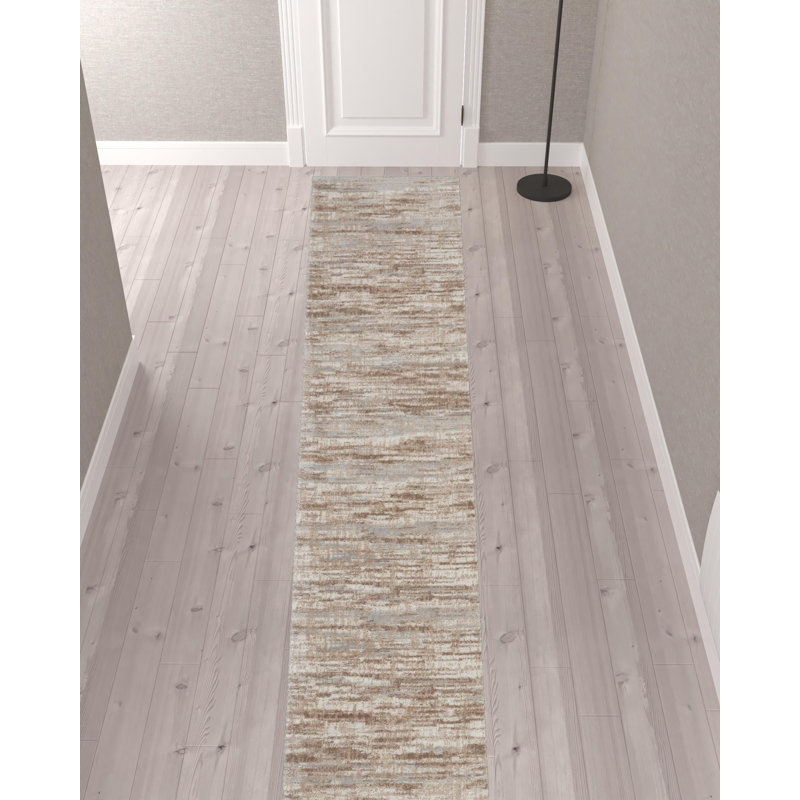 Robbe Abstract Area Rug, Runner 2'2" x 18'