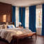 Rideaux en velours moelleux Matra pour chambre à coucher ‑ rideaux obscurcissants pour les fenêtres de salon, panneau simple-1636876328-1630843104