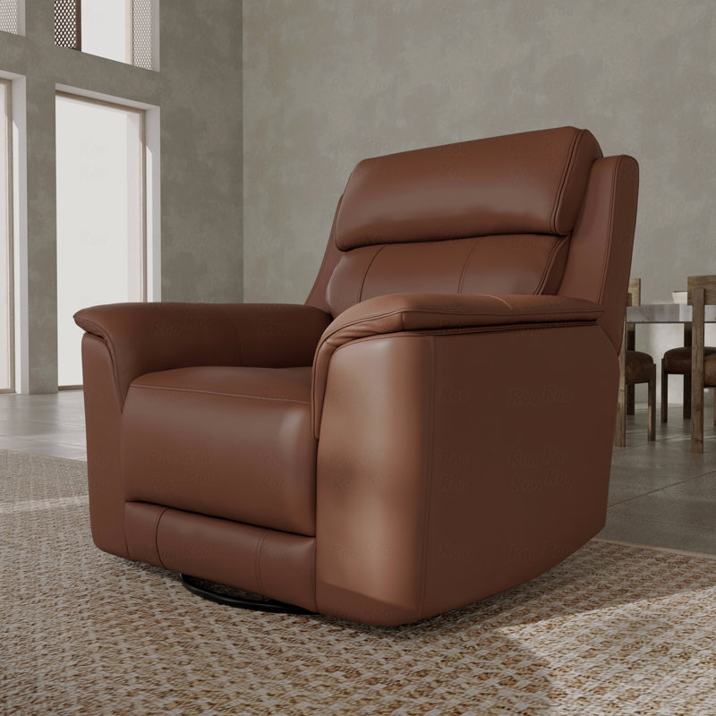 Oslo Manual Glider With Recliner Function In Pecan, Pecan