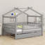 Lit maison avec lit gigogne-1950363307