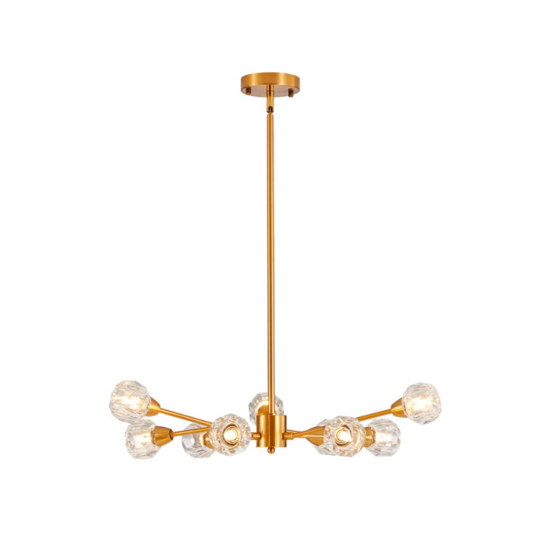 1 - Light Chandelier, Gold