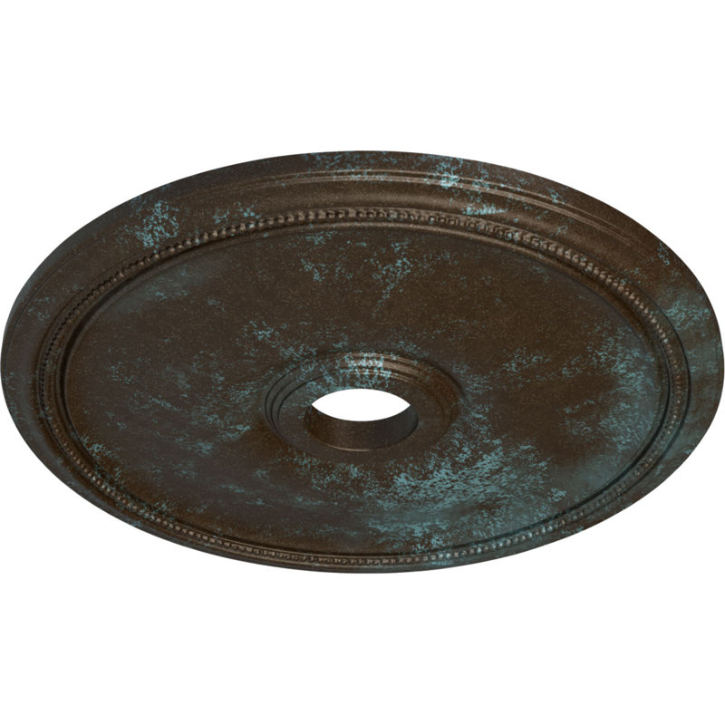 Diamètre de 24 po x P 3 5/8 po x P 1 3/4 po médaillon de plafond Theia (convient aux auvents jusqu'à 6 3/4 po)