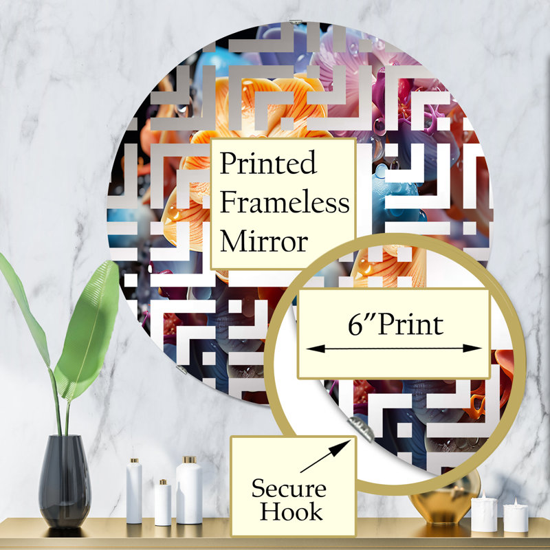 Circle Mirror, 31.4" x 31.4"