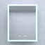 24 po Armoire à pharmacie rectangulaire en aluminium argenté encastré / à fixation en surface avec charnières silencieuses l 10 po x H 30 po, avec luminosité de 10% à 100%, fonction brouillard, tablettes réglables en verre trempé intégrées