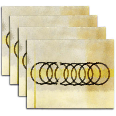 Polyester Abstract Rectangle Placemat