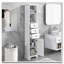 Armoire de rangement autoportante avec 3 tiroirs