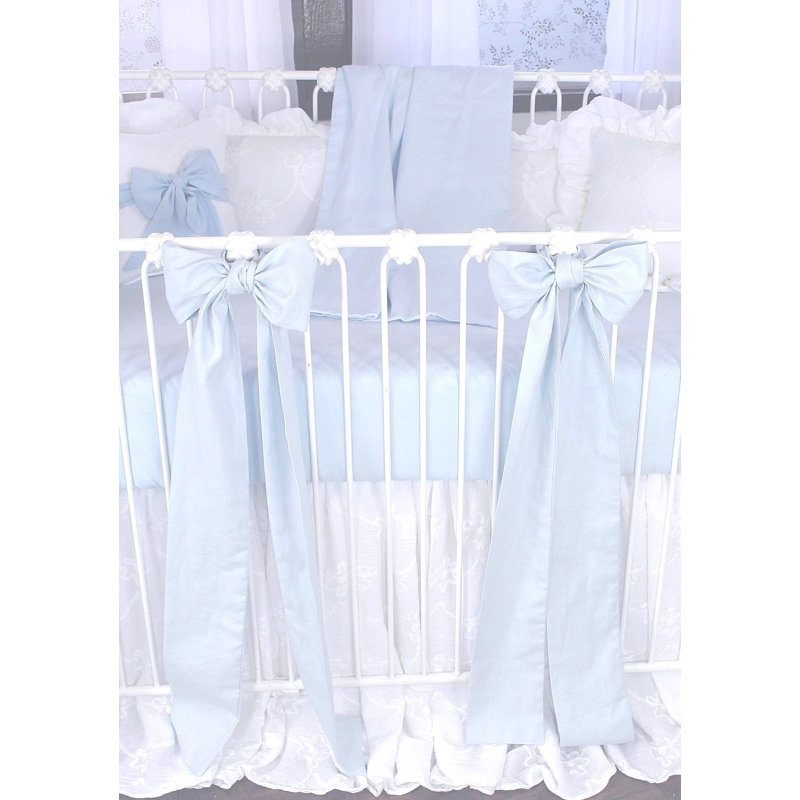 Manseau 4 - Piece Linen Crib Bedding Set
