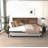 Farmhouse Daybed with Trundle,Sliding Barn Door Headboard,Charging Station and LED Light