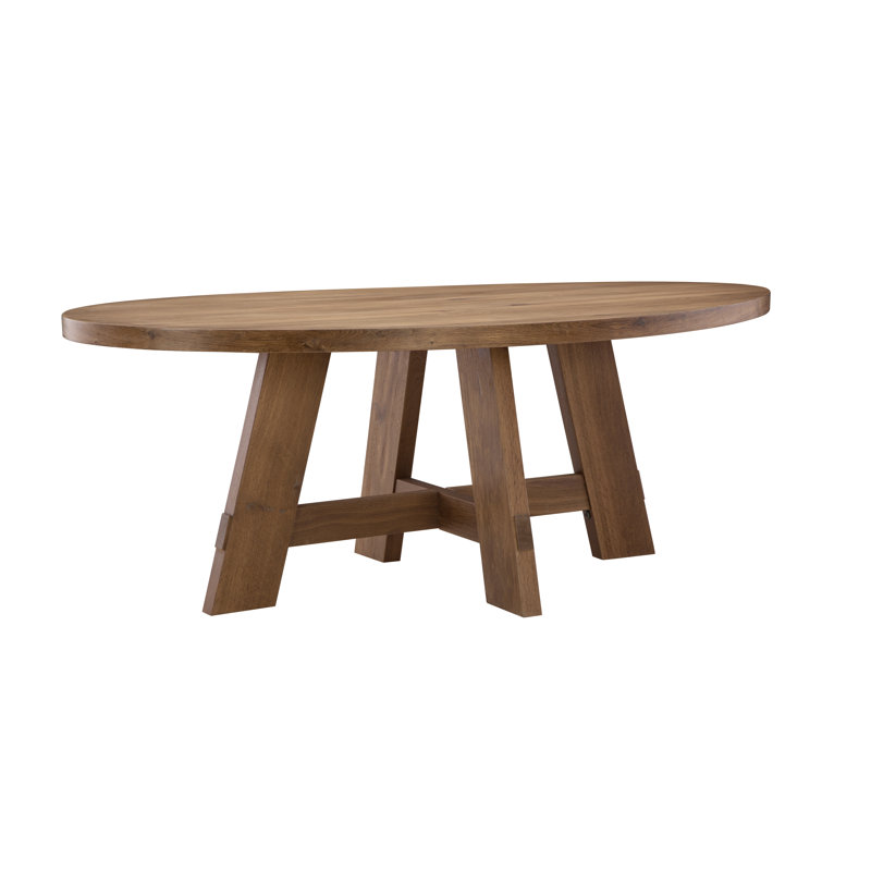 Table de salle à manger ovale en chêne naturel