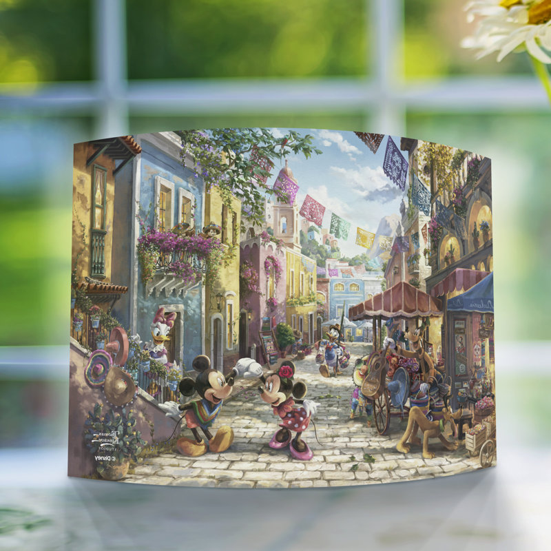 Imprimé acrylique incurvé Disney (Mickey et Minnie au Mexique)
