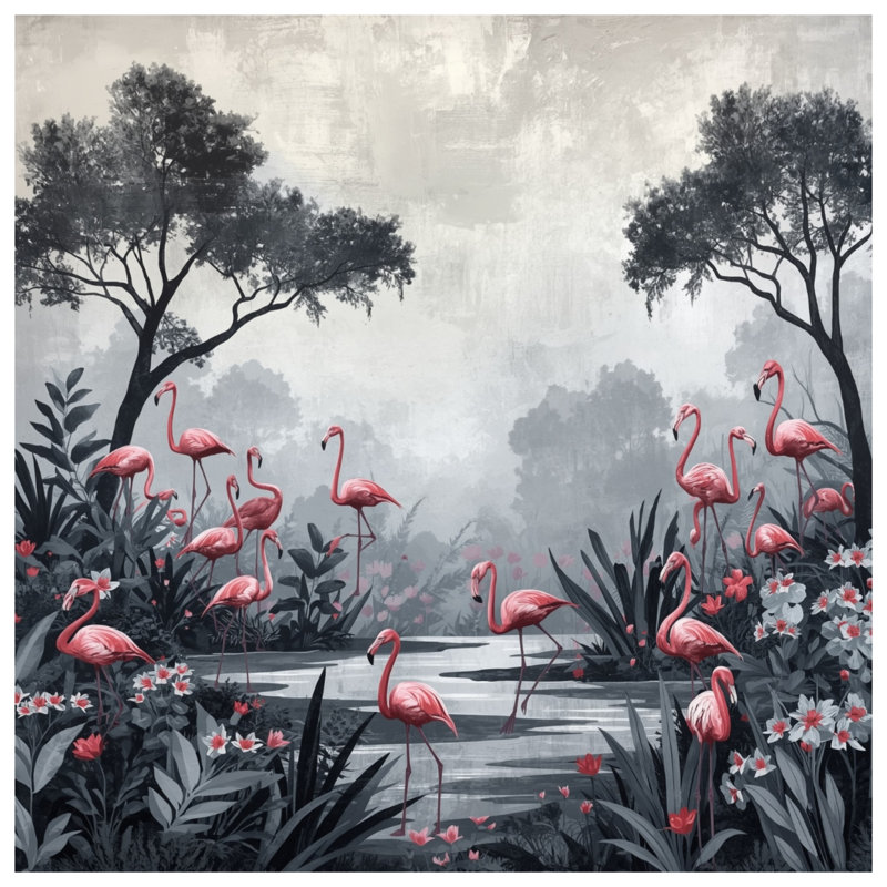 Couvre-lit matelassé rose flamants roses dans toutes les tailles, King