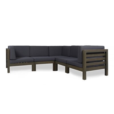 30.25'' Wide L-Shaped Patio Sectional with Cushions