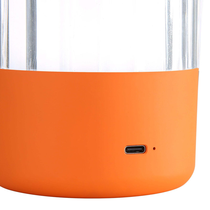 Lampe de table à DEL intégrée Lunari, Orange mat