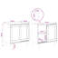 75 mm Single Double Bathroom Vanity Base