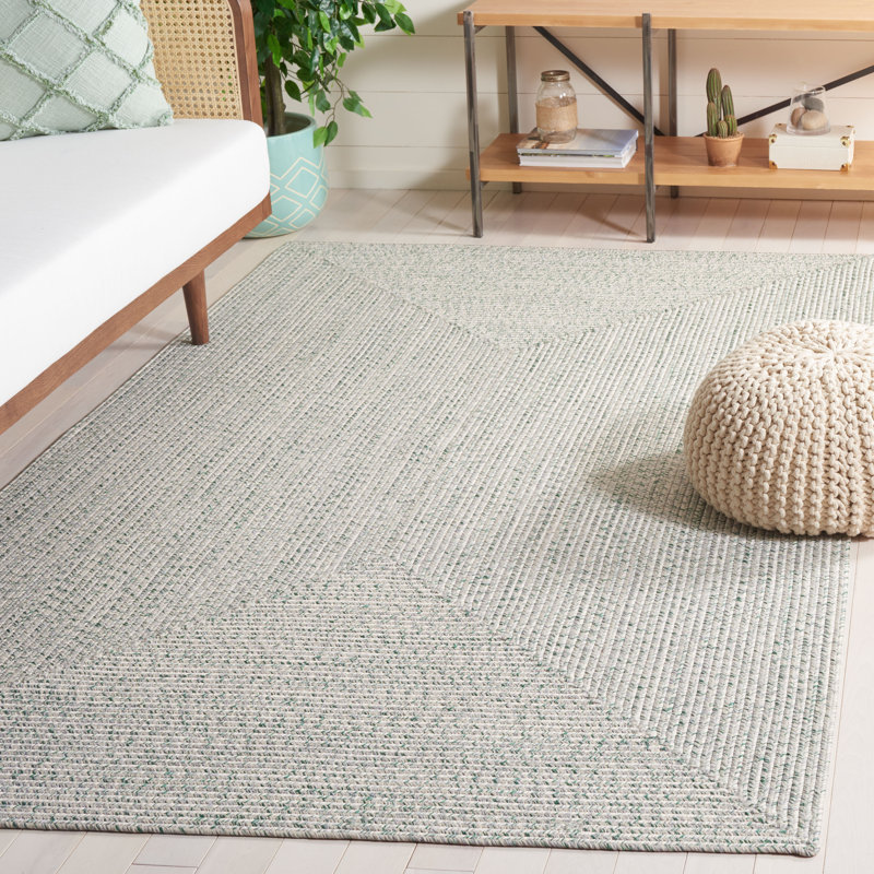 Margaree Braided Hand Woven Performance Machine Washable Abstract Rug, Rectangle 4' x 6'