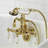 Kingston Brass Heritage Three-Handle 2-Hole Tub Wall Mount Clawfoot Tub Faucet with Hand Shower-50999903