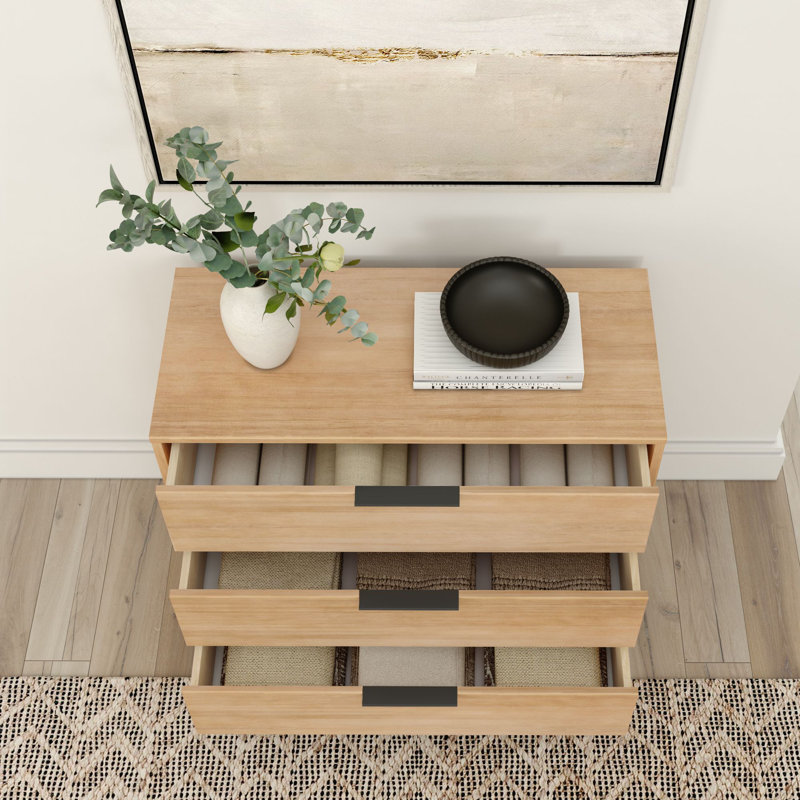 37 " W 3 - Drawer Dresser, Blonde