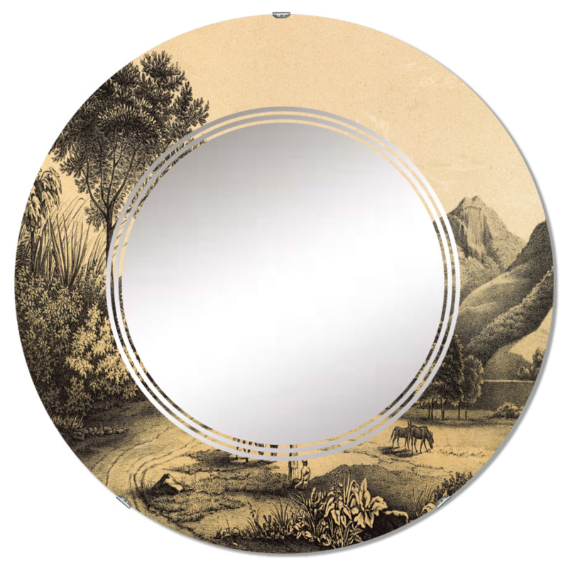 Miroir de salle de bain mural rond, 24 po x 24 po