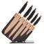 Tower Rosegold 5 Piece Stainless Steel Knife Block Set-25853678