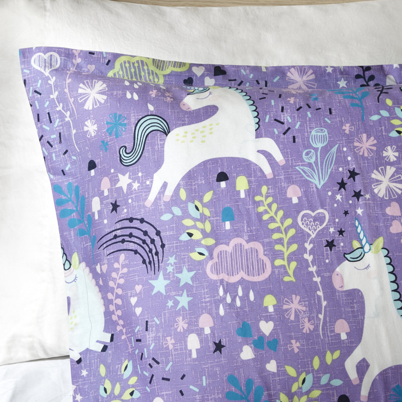 Lola Unicorn Cotton Duvet Cover Set