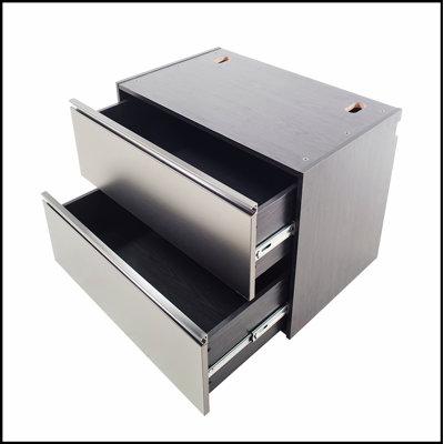 Nova Series Wall Mounted Garage Cabinet with Soft-Closing Drawers and Durable Metallic Gray Finish
