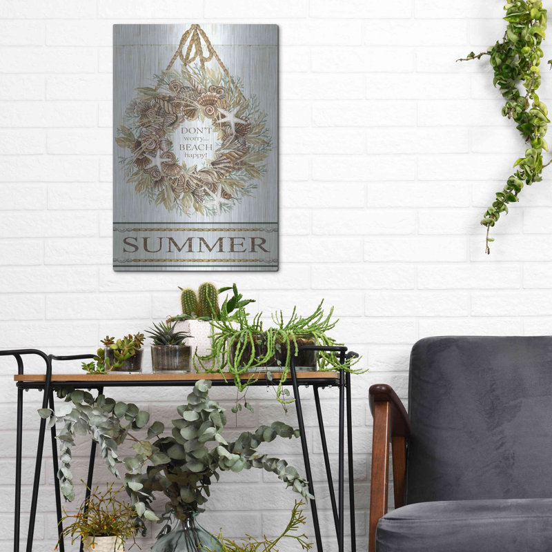 «Summer Beach Wreath» par Cindy Jacobs, H 16 po x l 12 po