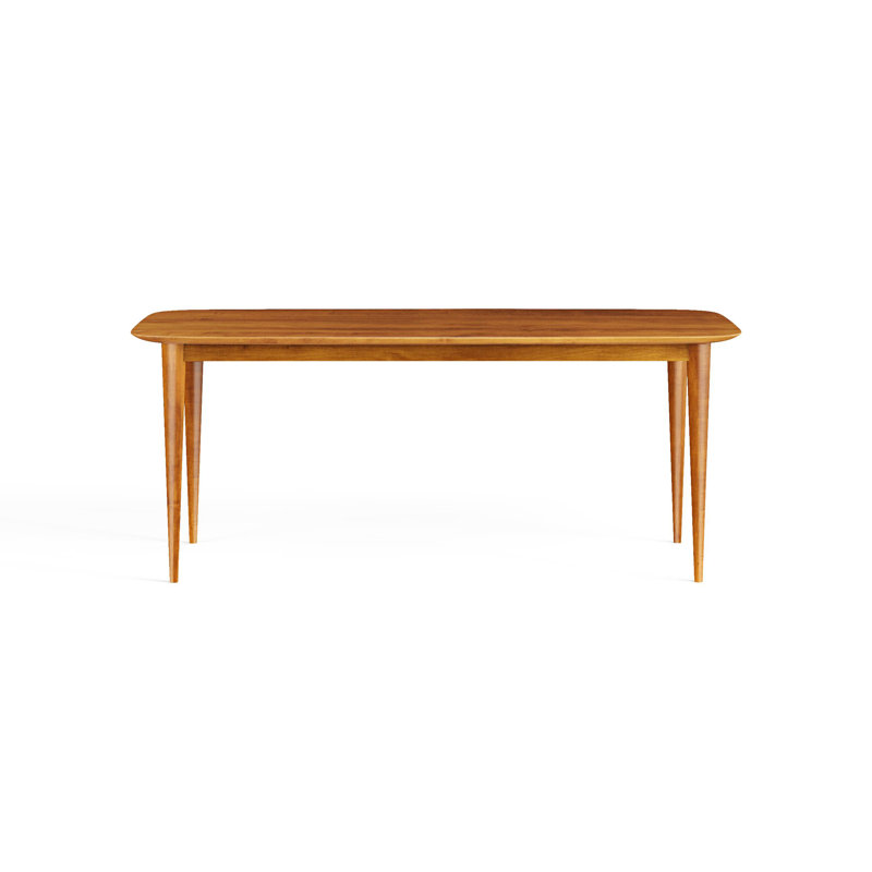 Couey Maple Solid Wood Dining Table, 29" H x 60" L x 36" W, Flax